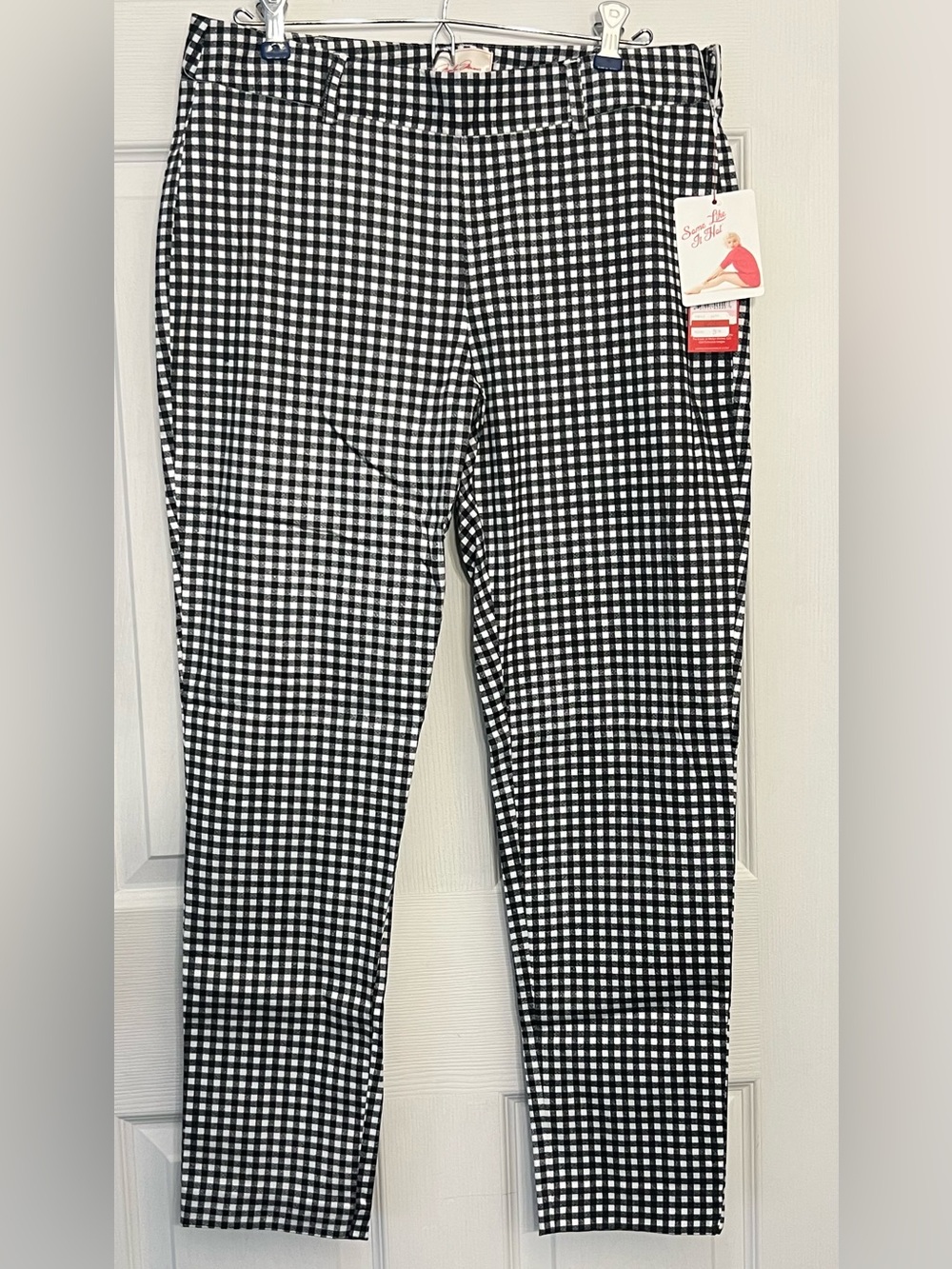 Marilyn Monroe Gingham Check Pants Black & White
